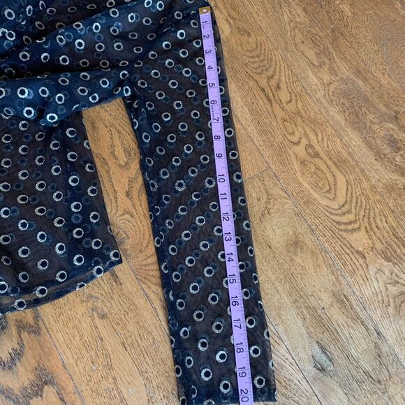 Black‎ Gold Long  Sheer Tunic Top - Picture 14 of 14